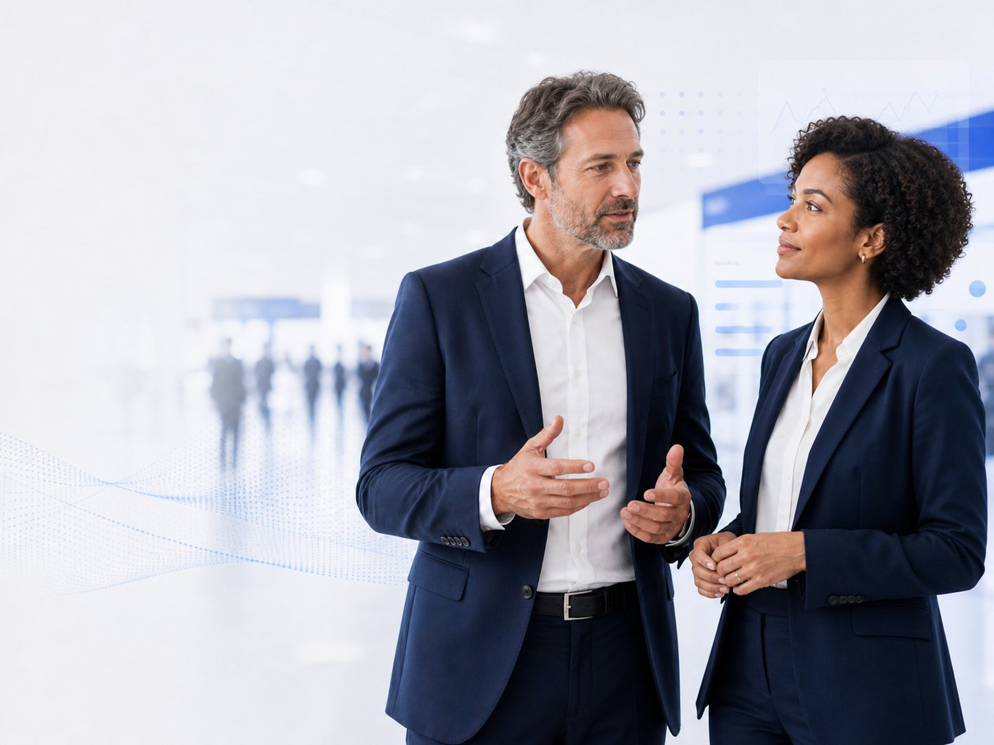 Event professionals in conversation